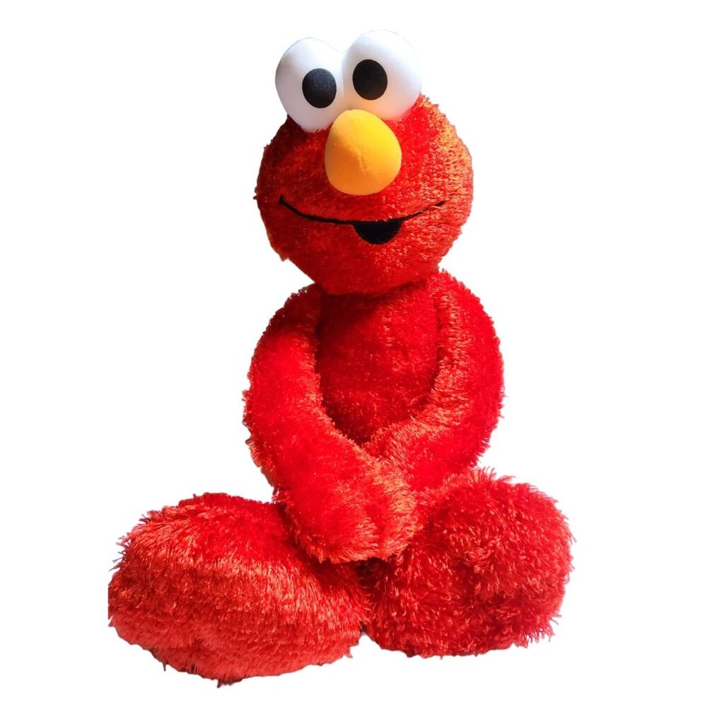 Y2K 2002 Fisher Price Elmo Plush Stuffed Animal 22 Inches Fuzzy Floppy Legs